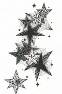cybersigilism design inspired tattoo stars forming the shape tattoo design idea