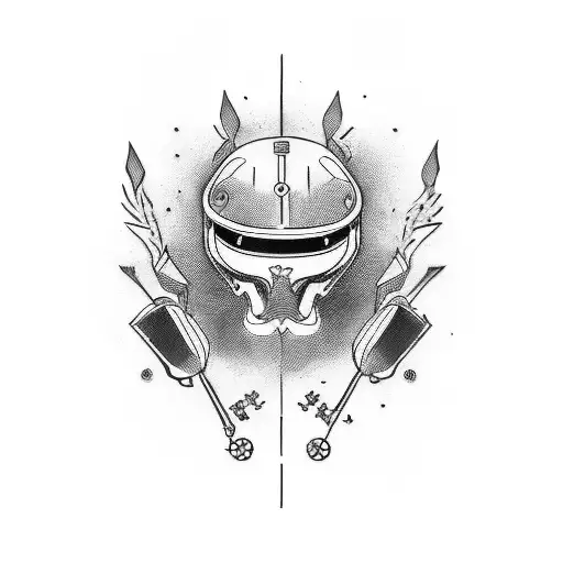 children on Motorcycle  tattoo design idea