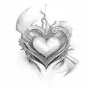 2 & 7 heart of cards tattoo design idea