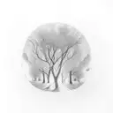 using imagery and meaning from lyrics "The song "Beneath Oak Trees" by Dylan Gossett explores the power of love and the  tattoo design idea