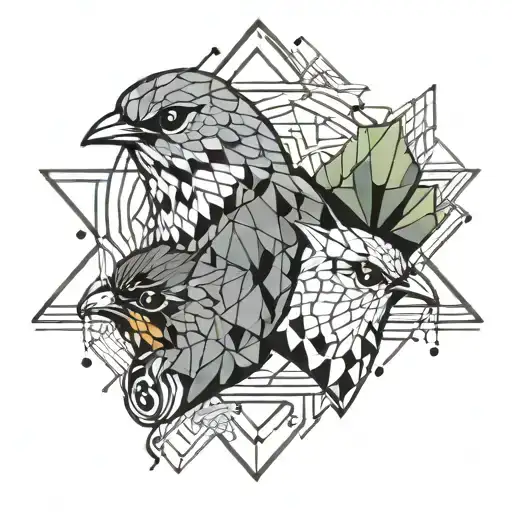 robin and two-face tattoo design idea