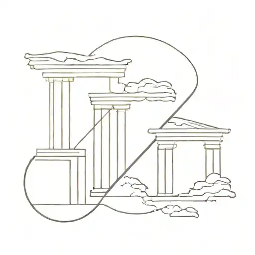 Ancient Greece tattoo design idea