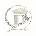 Ancient Greece tattoo design idea