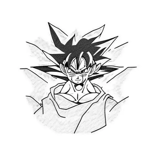 goku y luffy tattoo design idea