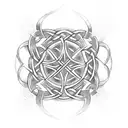 celtic knot shield tattoo design idea