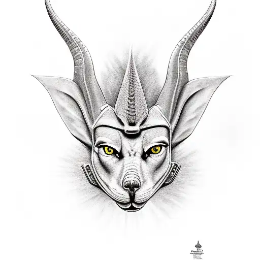 Anubis and maahes tattoo design idea