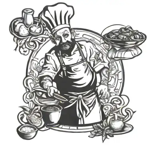 chef tattoo design idea