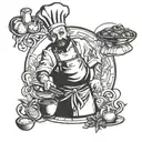 chef tattoo design idea