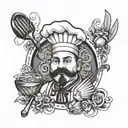 chef tattoo design idea
