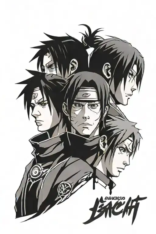Itachi Sasuke pain and minato tattoo design idea