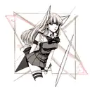 Triangle tattoo design idea