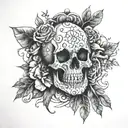 memento mori memento vive tattoo design idea