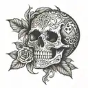 memento mori memento vive tattoo design idea