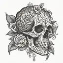 memento mori memento vive tattoo design idea