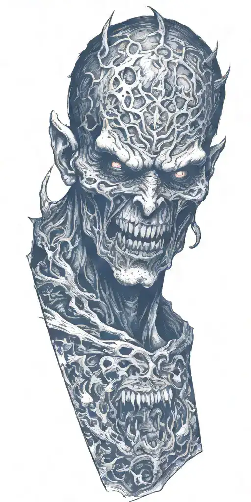 demon tattoo design idea