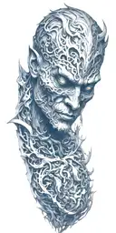 demon tattoo design idea