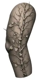 thorn branches tattoo design idea