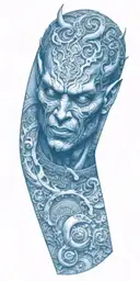 demon tattoo design idea