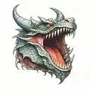 dragon face tattoo tattoo design idea