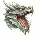 dragon face tattoo tattoo design idea