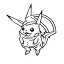 A sketch of Pikachu developer tattoo design idea