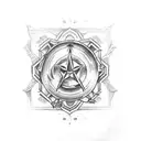 resident evil merchant tattoo design idea