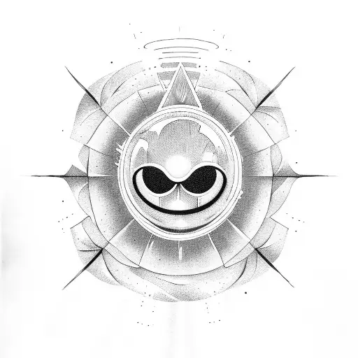 The sheet of a ghost being beamed up by a ufo with the ghost beneath saying oh sheet  tattoo design idea