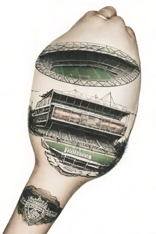 arsenal football stadium tattoo design idea