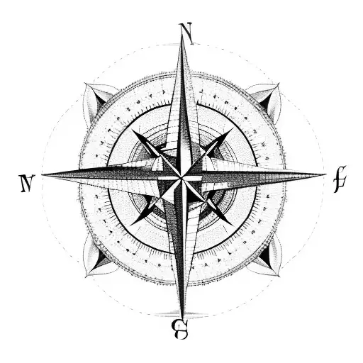 compass Nordic  tattoo design idea