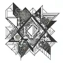 blood type 1 negative tattoo design idea