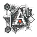 blood type 1 negative tattoo design idea