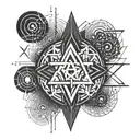 blood type 1 negative tattoo design idea