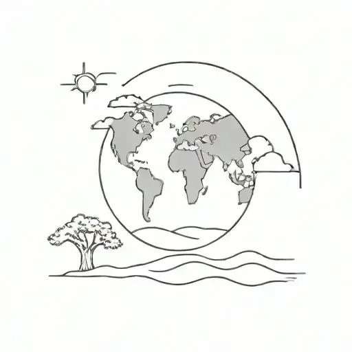 Climate change tattoo design idea