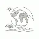 Climate change tattoo design idea