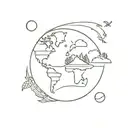 Climate change tattoo design idea