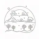 Climate change tattoo design idea