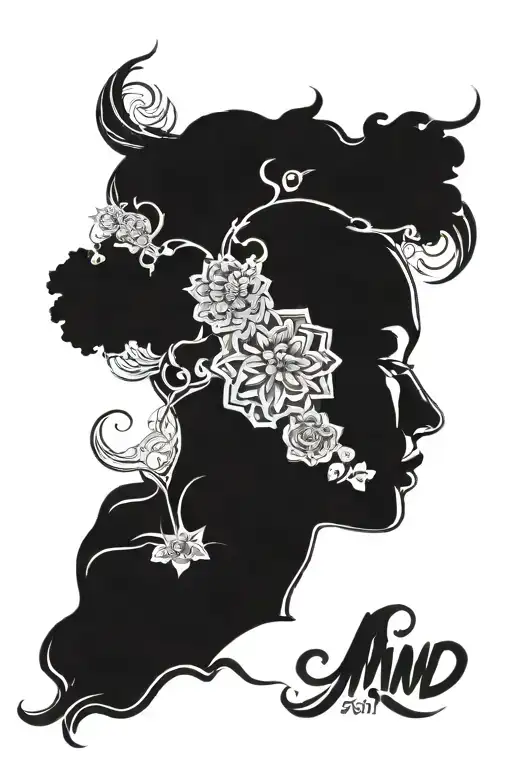 open mind body soul tattoo design idea