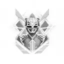 pixelated power rangers tattoo design idea