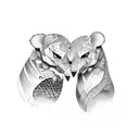 two good friends  tattoo design idea