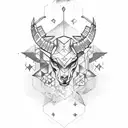 leo plus sagittarius  tattoo design idea