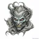 banshee avatar tattoo design idea