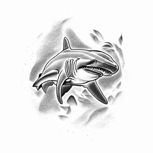 hammerhead shark  tattoo design idea