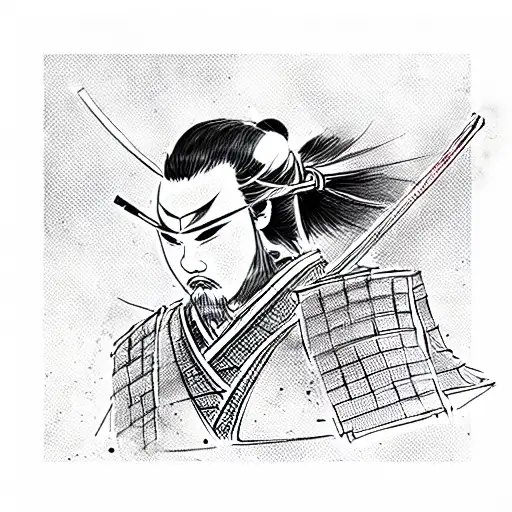 Samurai tattoo design idea