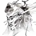 Samurai tattoo design idea