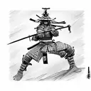 Samurai tattoo design idea