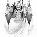 Samurai tattoo design idea