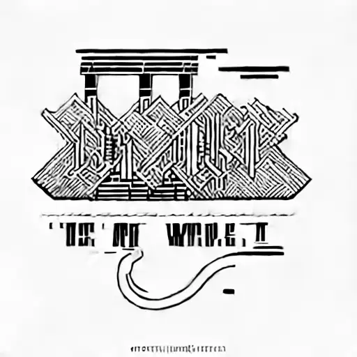 a bridge with the words never let them know your secret move tattoo design idea