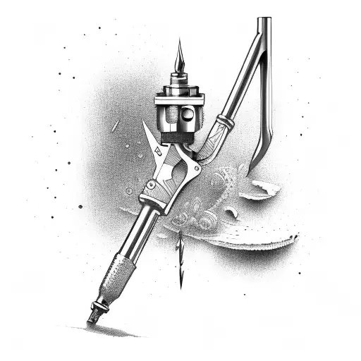 Right tool for the job with a Milwaukee Tool Drill tattoo design idea