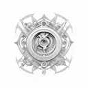 Silver from treasure planet tattoo design idea