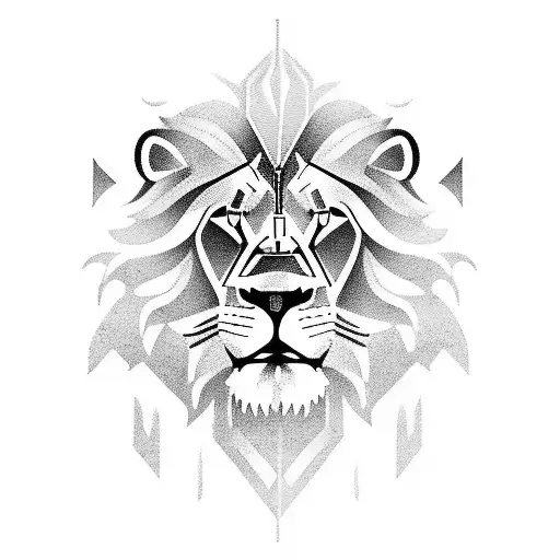 lion and streetlight from the chronicles of Narnia  tattoo design idea